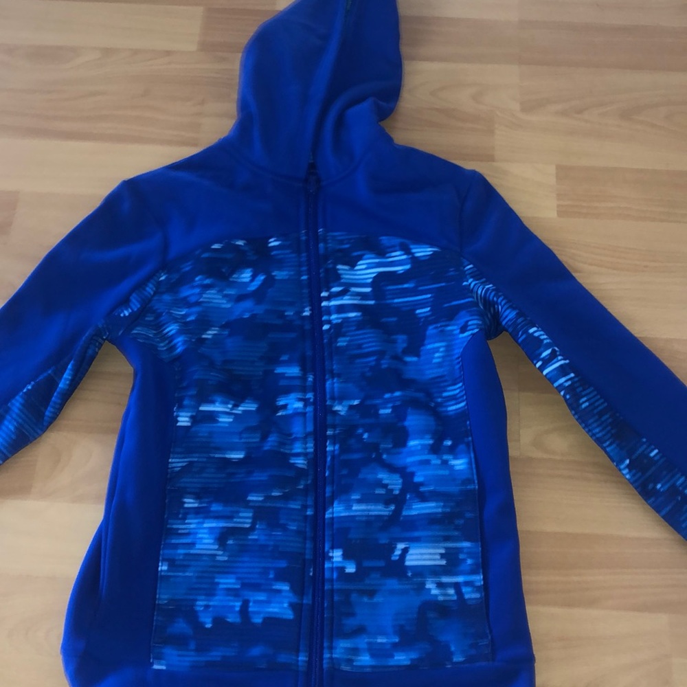 Blue zip up hoodie